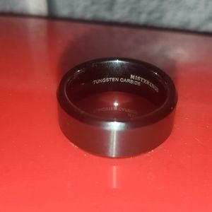Tungsten carbide wedding ring